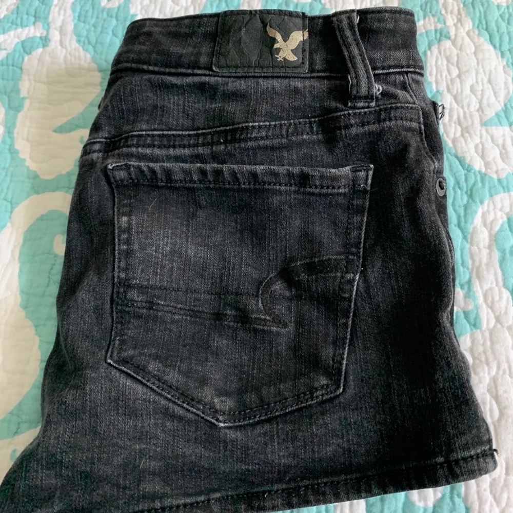 Black American Eagle Hi-rise shorties